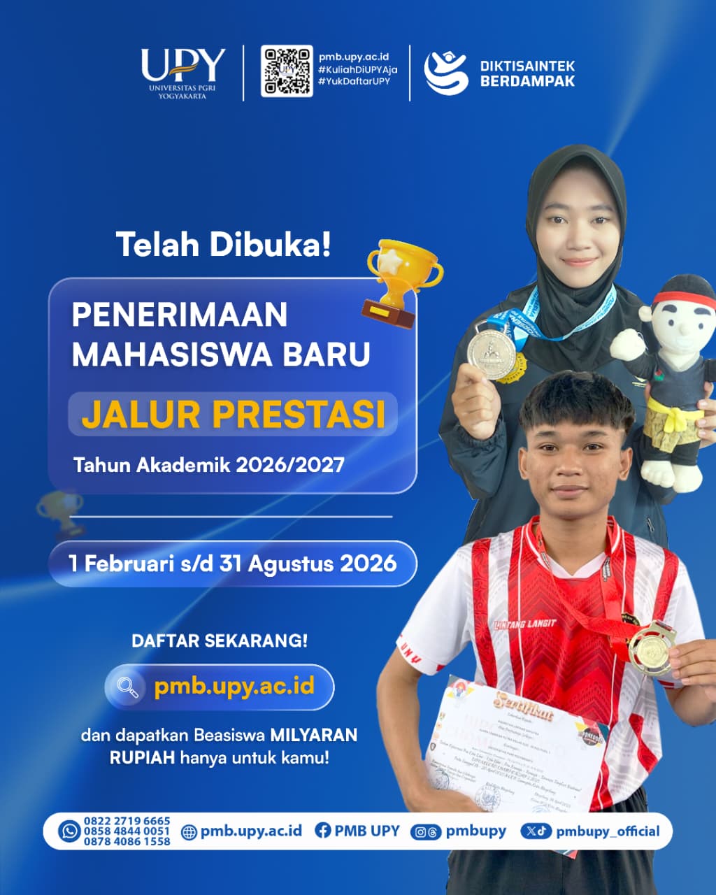 JALUR PRESTASI SUDAH DIBUKA !